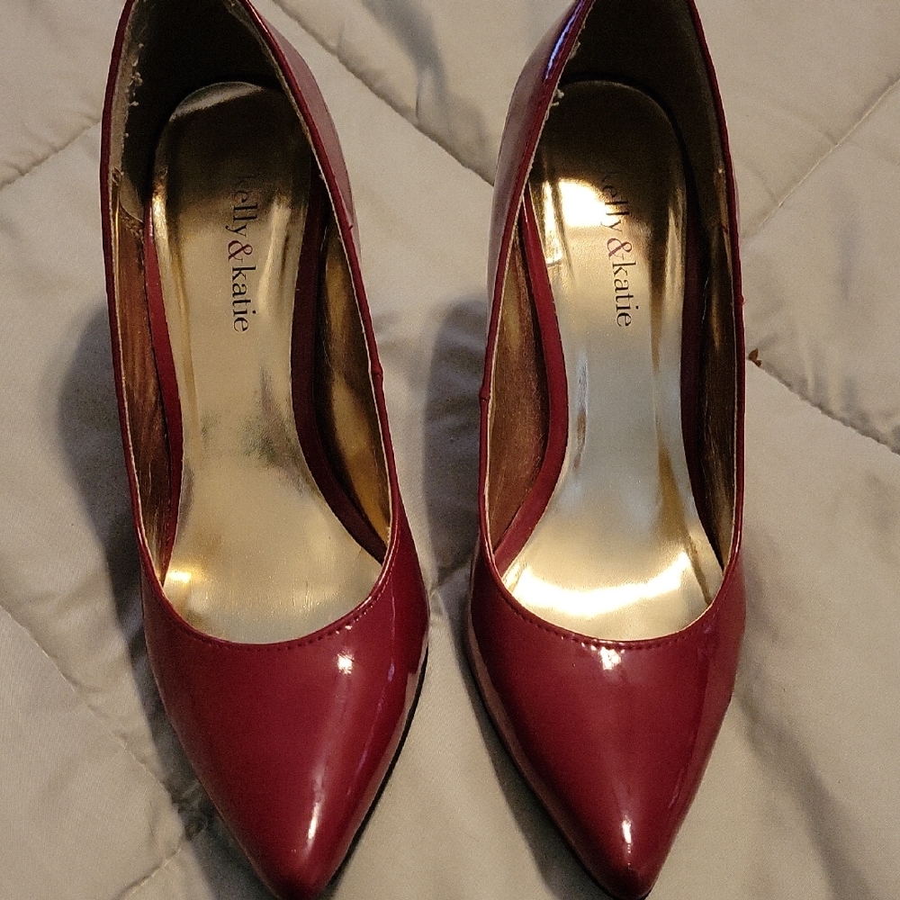 Kelly & Katie Deep Red Heels